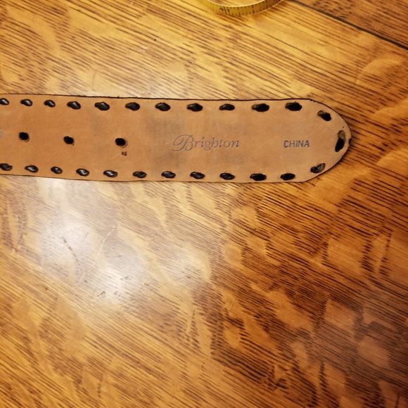 Brighton Suede Leather Belt Sz 40 - Picture 5 of 6